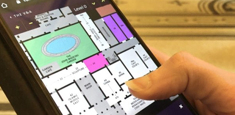 Mapa para museos en celular